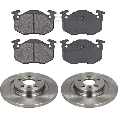 KIT FRENI POSTERIORI compatibile con CITROEN XSARA - DISCHI + PASTIGLIE OEM: FDB558, FDB558D / DDF244 /SOSTITUZIONE DIRETTA/BASSA POLVERE/SILENZIOSO