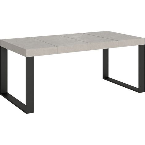 Tavolo Allungabile 120/380x90 cm Tecno Premium Cashmere Gambe Antracite