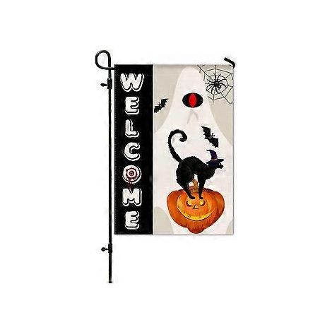 Neue Halloween-Gartenflagge, Hof-Kürbisflagge, Veranda-Layout, Horror-Atmosphäre-Dekorationsflagge (HYQ5-15)