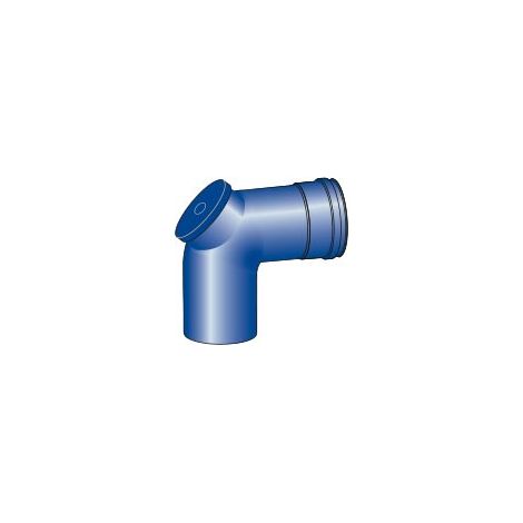 ProGasPP Bogen 87° ø60mm mit Revisionsverschluss STARR