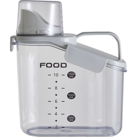 1.5L Transparent Airtight Food Storage Container (1/5)