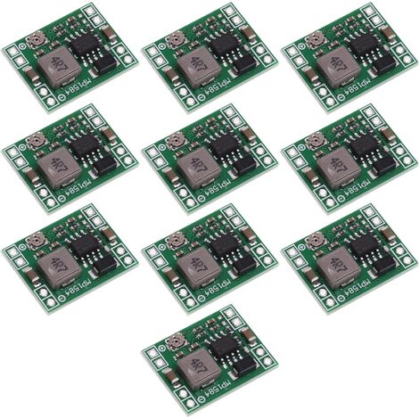 Lot de 10 MP1584EN ultra petit DC-DC 3A Puissance Module Abaisseur Réglable Convertisseur Buck 24V À 12V 9V 5V 3V Arduino, MP1584EN Convertisseur Abaisseur