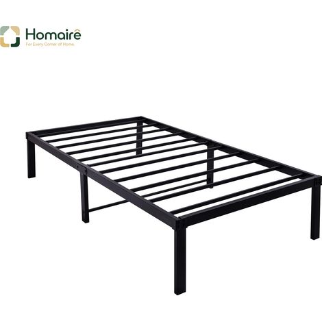 Schwarzes Metallbett 200 x 90 x 36 cm HOMAIRE (1/5)