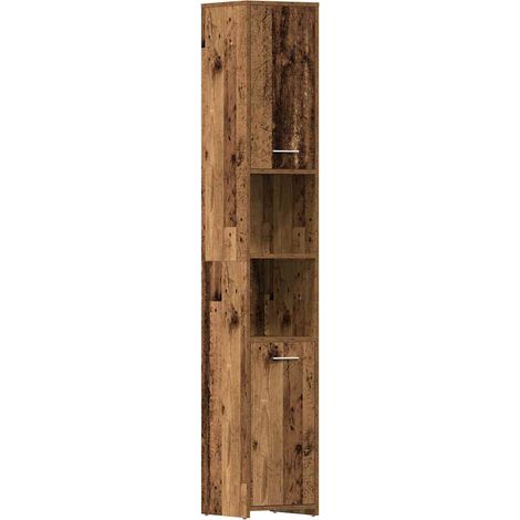 Maison Exclusive - Badschrank Altholz-Optik 30x30x183,5 cm Holzwe