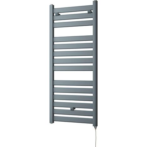 Capri - Anthracite Electric Towel Rail H1147mm x W500mm Straight 400w Standard (1/3)