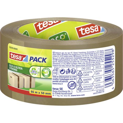 tesa ECO & ULTRA STRONG 58299-00000-00 Ruban adhésif d'emballage tesapack® eco & ultra strong marron (L x l) 66 m x 50 mm 1 pc(s) R923012 (1/5)