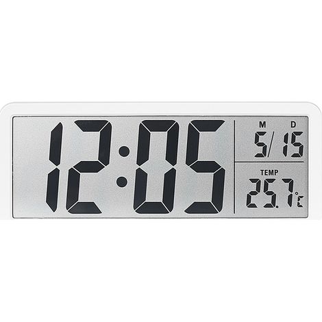 Simple large screen clock, living room wall clock, temperature display, modern clock, wall-mountable/freestanding, digital wall clock, modern decorative wall clock for living room, small table clock f (1/5)