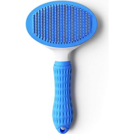 Brosse anti-poils pour animaux bleu peigne (1/5)