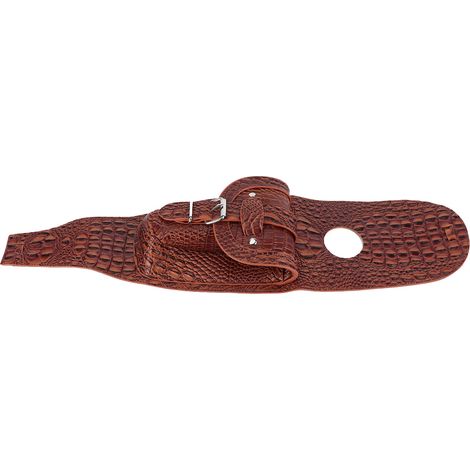 Housse de réservoir de moto en cuir PU avec pochette, protection de carénage marron texturé, accessoire moto (1/5)
