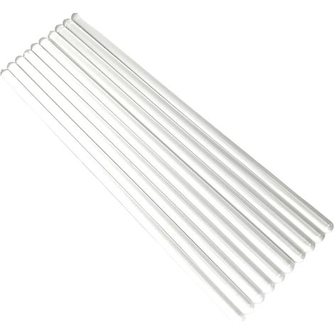 Lot de 10 bâtons d'agitation en Verre de 20 cm - Longues tiges d'agitation pour Laboratoire, Produits Chimiques, Sciences, éducation, Cuisine, Chimie, Salle de Classe (1/5)