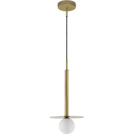 [GEBRAUCHT] B-Ware Nova Luce Pendelleuchte Hängeleuchte PIELO Gold G9 LED dimmbar 150x22 cm Lampe (1/2)