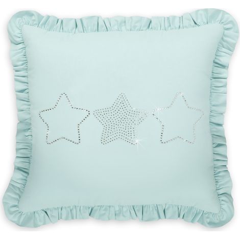 Coussin décoratif avec application - menthe (1/5)