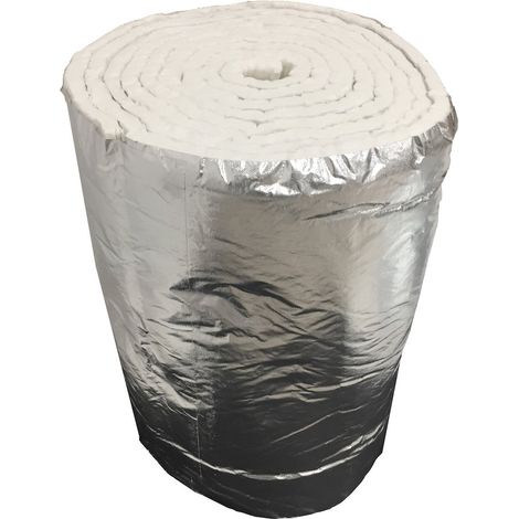 EINSIDE Feltro Isolante in Fibra Ceramica Alluminata – Densità 64 kg/m³