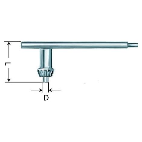 Clé de mandrin Röhm taille S2A T, avec denture DIN 6349 pour mandrin à couronne dentée - 309380 (1/4)