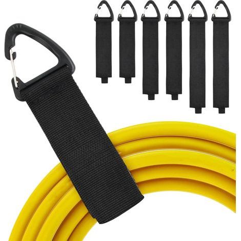 6 Pièces Organisateur de Câbles pour Rangement, Sangle Velcro, Attache Cable Velcro, Rangement Cable, Convient pour Organiser Les Câbles, Les Fils et Les Cordes, 3 Tailles Différentes (1/5)