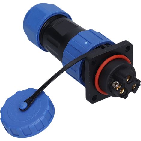 Connecteur Industriel IP68 Aviation Étanche, Prise Triphasée 250V avec Embout à Vis et Sertissage (1/5)
