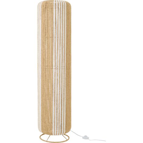 Lampadaire Corde "Chase" 138cm Blanc & Naturel