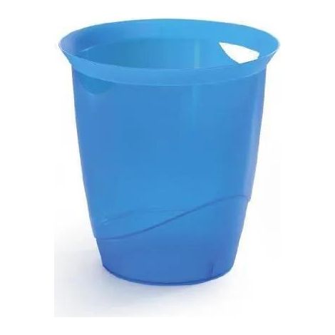 Durable Trend Papelera Azul Translúcida 16 Litros