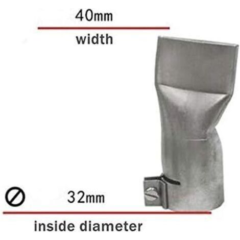 NALOOKAMIC Buse de soudage plate de 20 mm + buse de soudage de 40 mm pour pistolets de soudage plastique de la plupart des marques. (1/2)