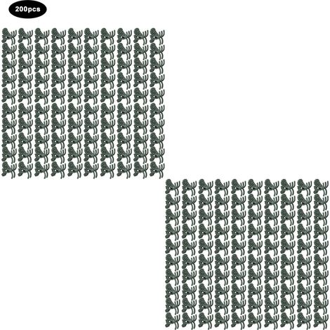 Pince de fixation en forme de fleur pour tiges de plantes, support de jardin robuste - 200 pièces (1/5)