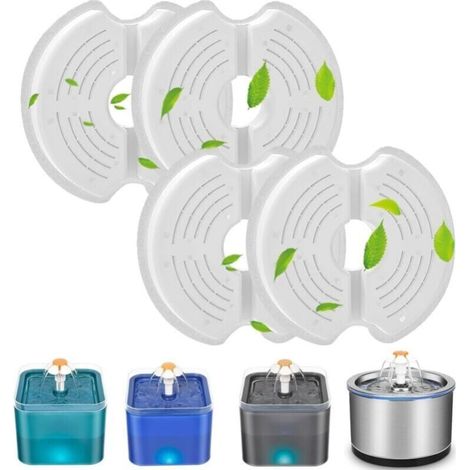 2.5 l stainless steel replacement filter for cat fountain, activated carbon filter for cat fountain (1/4)