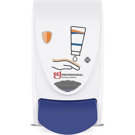 Distributeur protection cutanée H233xL115xP130ca.mm 1l blanc/bleu SC JOHNSON