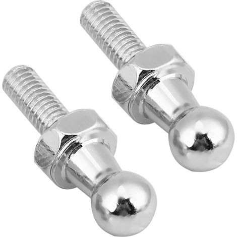 Deux boulons à tête sphérique M6 pour automobile, adaptés aux capots à rotule à vérin à gaz. (1/5)