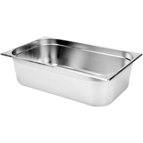 Contenedor Gastronorm 20,5 L - GN 1/1, H150 mm - acero inoxidable - YG-00254
