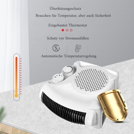 Chauffage - Trois vitesses de ventilation réglables, adapté à une utilisation en position debout ou couchée. (1/3)