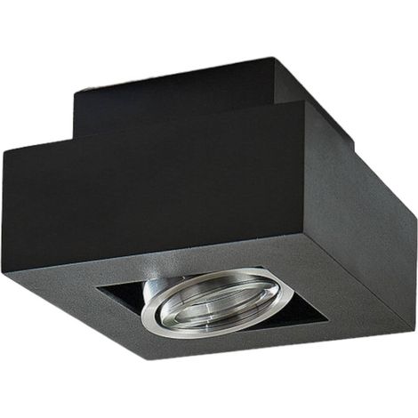 Spotlight "VINCE" aus aluminium / grå / zink für hall von Arcchio