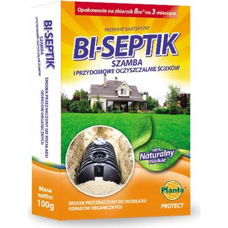 Préparation pour fosses septiques et stations d'épuration en poudre BI-SEPTIK 100 g