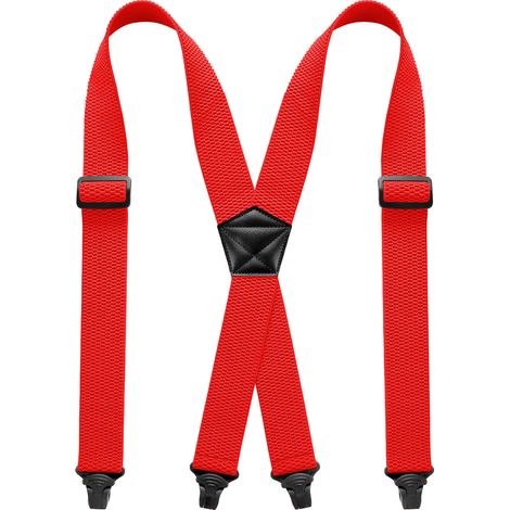 Bretelles invisibles pour hommes, bretelles élastiques avec clip en plastique, texture personnalisée, avec clip, adaptées aux pantalons, unisexes, idéales comme cadeau. (1/5)