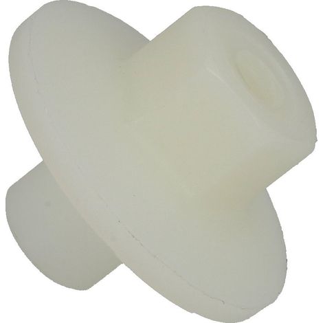 Le Sanitaire – Ecrou à embase plastique M10 – Fixation lavabo – Matériau plastique blanc – Pour urinoir et lavabo – 0,02 kg