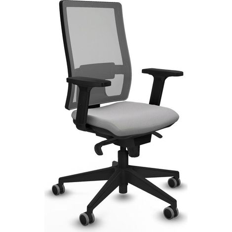 Piqueras y Crespo Horna Chaise de bureau gris clair (1/3)