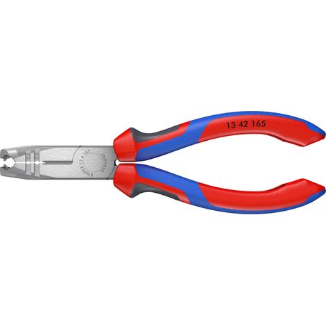 KNIPEX 13 42 165 Spelacavi con manici comfort atramentata nera 165 mm (1/6)