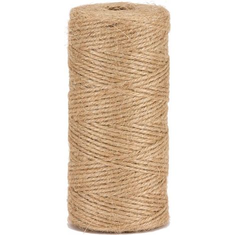 Ficelle de jute naturelle pour jardinage, bricolage et activités manuelles, 1,5 mm/200 mètres (1/5)