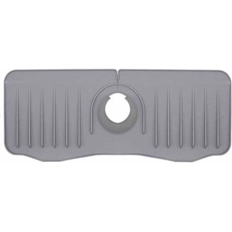 Tapis d'évier, tapis de bonde, tapis de robinet, tapis de robinet en silicone, tapis anti-gouttes en silicone pour robinet d'évier de cuisine et de salle de bain