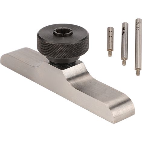 Support comparateur de profondeur acier inoxydable trempé meule avec 3 tiges d'allonge 0-10/10-20/20-30mm trou 8mm coffret (1/5)