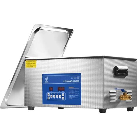 Nettoyeur Ultrasonique, Contrôle du Temps et de la Température, Application Polyvalente, 22L Bleu (1/2)