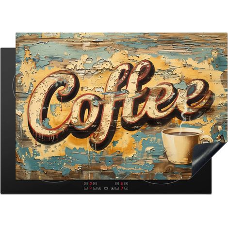 PROTEZIONE PER PIANO COTTURA A INDUZIONE Caffè - Vintage - Marrone - Tazza 75x52 (1/5)