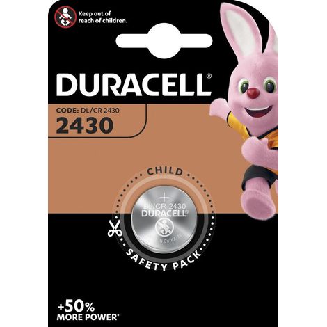BATTERIA a BOTONE al litio CR2430 DURACELL 3V