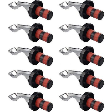 10 bouchons de liège extensibles manuels réutilisables et étanches pour bouteilles de vin - FS-AquaForge (1/4)