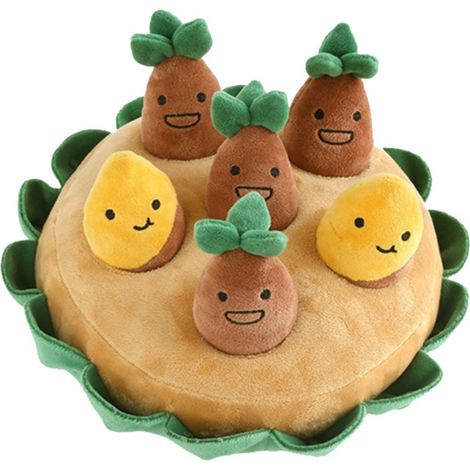 Puzzle en peluche pour chien, jouet anti-Stress, alimentation lente, traction de patates douces, friandises pour chiot, pour l'intérieur (1/5)