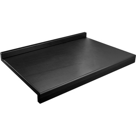 Planche à découper noire avec bord d'arrêt 60x40cm - Caterchef