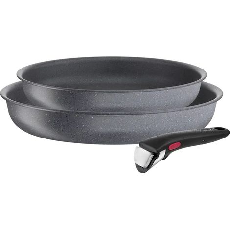 Set di 2 padelle antiaderenti 22/26 cm + manico - L3969202 - Tefal