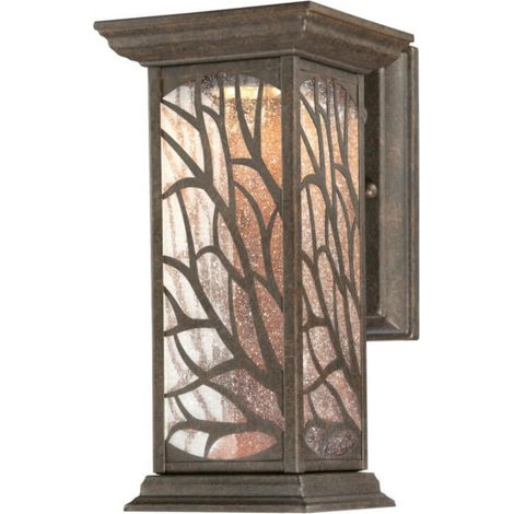 Dimmable LED Outdoor Wall Light Fitting Willow Bronze (1/2)