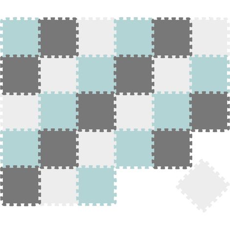 27 Pièces Tapis de Sol Bébé - 30x30 Dalles en Mousse EVA - Carrés Puzzle Enfant (1/5)