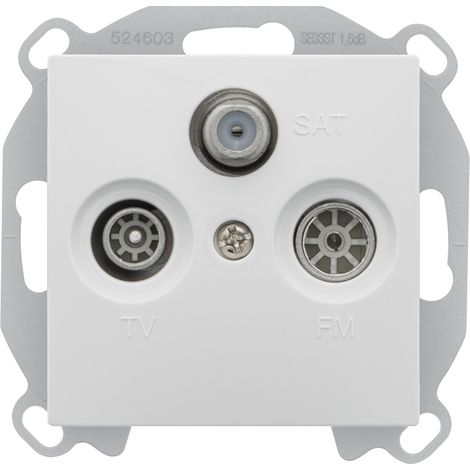 Prise TV FM SAT BLANC Siemens DELTA VIVA (1/2)