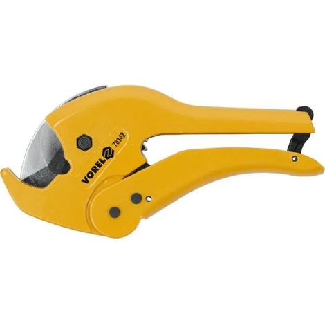 Vorel Cutter de tubi in PVC fino a 42 mm, idealeper tagli precisi nei tubi in PVC de, design compatto e resistente, 1 pz.