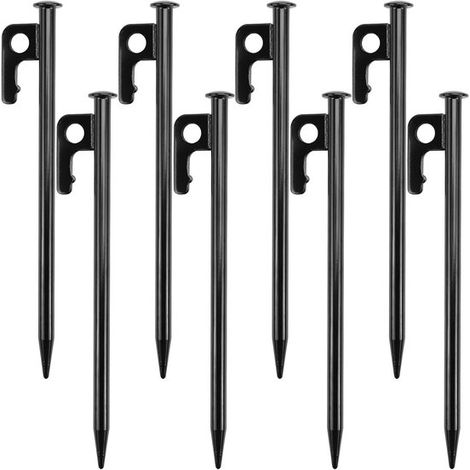 Erdanker, 8 Stück, robust, 20 cm, Zeltnägel, sturmfest, Heringe, Zelt, Schraubheringe für Outdoor-Aktivitäten, Wandern (1/5)